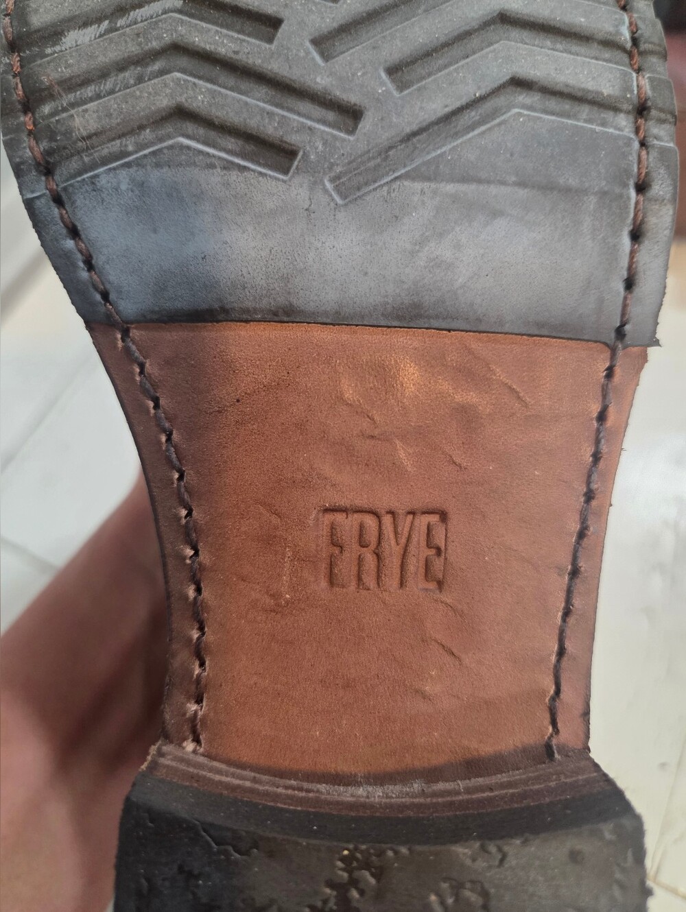 New - Frye Veronica Leather Bootie in Tonara Redwood, 8.5 - Picture 10 of 16